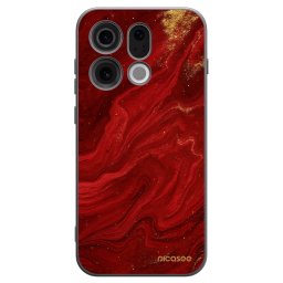 Fekete szilikon tok az alábbi mobiltelefonokra OPPO Find X9 - Red