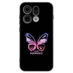 Fekete szilikon tok az alábbi mobiltelefonokra OPPO Find X9 - Diamanty Purple