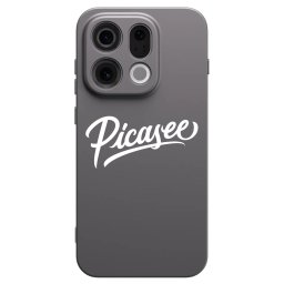 Fekete szilikon tok az alábbi mobiltelefonokra OPPO Find X9 - Picasee - old logo - white
