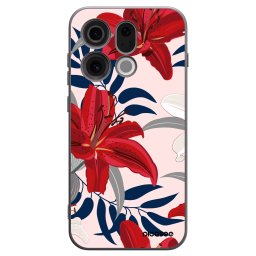 Fekete szilikon tok az alábbi mobiltelefonokra OPPO Find X9 - Red Lily