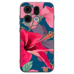 Fekete szilikon tok az alábbi mobiltelefonokra OPPO Find X9 - Hibiscus