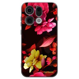 Fekete szilikon tok az alábbi mobiltelefonokra OPPO Find X9 - Dark Peonny