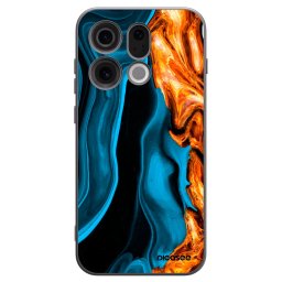 Fekete szilikon tok az alábbi mobiltelefonokra OPPO Find X9 - Gold blue