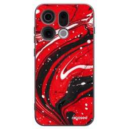 Fekete szilikon tok az alábbi mobiltelefonokra OPPO Find X9 - Red black