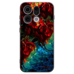 Fekete szilikon tok az alábbi mobiltelefonokra OPPO Find X9 - Universe