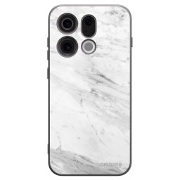 Fekete szilikon tok az alábbi mobiltelefonokra OPPO Find X9 - White marble