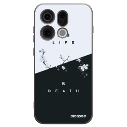 Fekete szilikon tok az alábbi mobiltelefonokra OPPO Find X9 - Life - Death