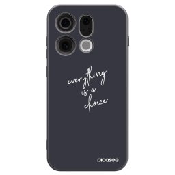 Fekete szilikon tok az alábbi mobiltelefonokra OPPO Find X9 - Everything is a choice