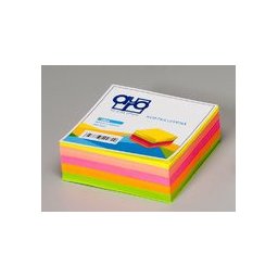 Tömbkocka 9x9cm ragasztott neon színű 400 lap