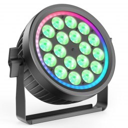 UKING LED PAR 18x10W RGBW+led ring fanless silent
