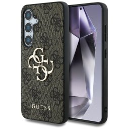Guess Big 4G Logo Classic Logo Samsung Galaxy S25 kemény hátlap tok, barna