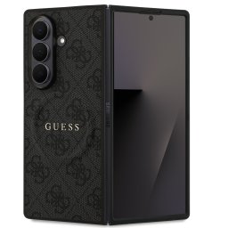 Guess PU Leather 4G Colored Ring Samsung Galaxy Z Fold 7 mágneses kemény hátlap tok, fekete