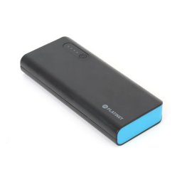 PLATINET Power Bank hordozható töltő 8000mAh + micro USB Kábel + zseblámpa fekete/kék PN: PMPB80BBL