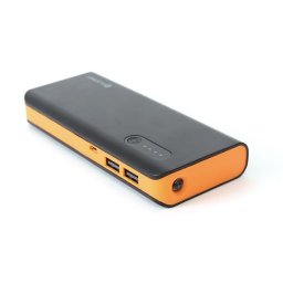 PLATINET Power Bank hordozható töltő 8000mAh + micro USB Kábel + zseblámpa fekete/narancs PN: PMPB80BO