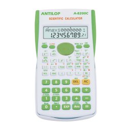 Számológép tudományos 240 funkciós zöld Antilop A-8200C