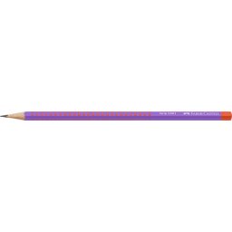 FABER-CASTELL Grafitceruza, B, háromszögletű, FABER-CASTELL "Grip 2001 Flow", piros-lila