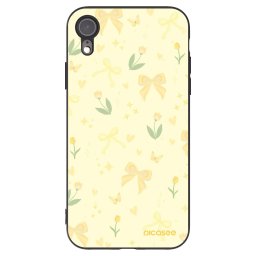 Fekete szilikon tok az alábbi mobiltelefonokra Apple iPhone XR - Honey Blossom