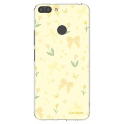 Átlátszó szilikon tok az alábbi mobiltelefonokra Huawei P Smart - Honey Blossom
