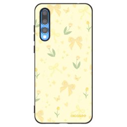 Fekete szilikon tok az alábbi mobiltelefonokra Huawei P20 Pro - Honey Blossom