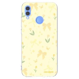 Átlátszó szilikon tok az alábbi mobiltelefonokra Huawei P Smart 2019 - Honey Blossom