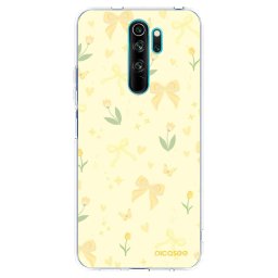 Átlátszó szilikon tok az alábbi mobiltelefonokra Xiaomi Redmi Note 8 Pro - Honey Blossom