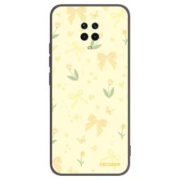 Fekete szilikon tok az alábbi mobiltelefonokra Xiaomi Redmi Note 9 Pro - Honey Blossom