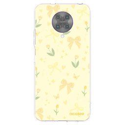 Átlátszó szilikon tok az alábbi mobiltelefonokra Xiaomi Poco F2 Pro - Honey Blossom
