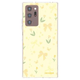 Átlátszó szilikon tok az alábbi mobiltelefonokra Samsung Galaxy Note 20 Ultra - Honey Blossom