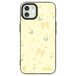 Fekete szilikon tok az alábbi mobiltelefonokra Apple iPhone 12 Pro - Honey Blossom