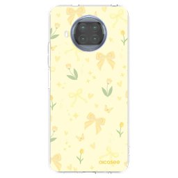 Átlátszó szilikon tok az alábbi mobiltelefonokra Xiaomi Mi 10T Lite - Honey Blossom