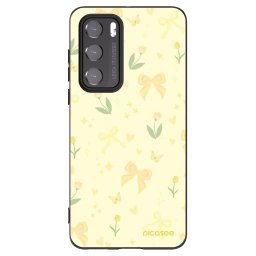 Fekete szilikon tok az alábbi mobiltelefonokra Huawei P40 - Honey Blossom