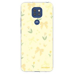 Átlátszó szilikon tok az alábbi mobiltelefonokra Motorola Moto G9 Play - Honey Blossom