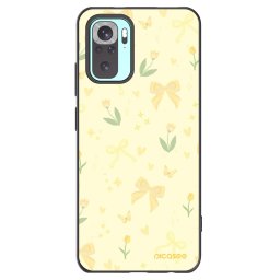 Fekete szilikon tok az alábbi mobiltelefonokra Xiaomi Redmi Note 10 Pro - Honey Blossom