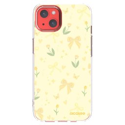 Átlátszó szilikon tok az alábbi mobiltelefonokra Apple iPhone 13 - Honey Blossom