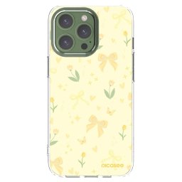 Átlátszó szilikon tok az alábbi mobiltelefonokra Apple iPhone 13 Pro - Honey Blossom