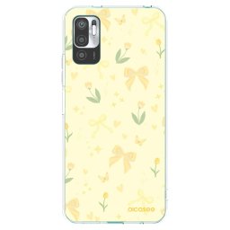 Átlátszó szilikon tok az alábbi mobiltelefonokra Xiaomi Redmi Note 10 5G - Honey Blossom