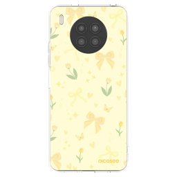 Átlátszó szilikon tok az alábbi mobiltelefonokra Huawei Nova 8i - Honey Blossom