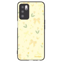Fekete szilikon tok az alábbi mobiltelefonokra OPPO A16 - Honey Blossom
