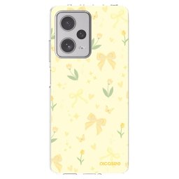 Átlátszó szilikon tok az alábbi mobiltelefonokra Xiaomi Redmi Note 12 Pro+ 5G - Honey Blossom