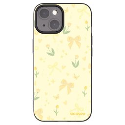 Fekete szilikon tok az alábbi mobiltelefonokra Apple iPhone 15 - Honey Blossom