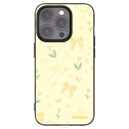 Fekete szilikon tok az alábbi mobiltelefonokra Apple iPhone 15 Pro - Honey Blossom