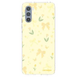 Átlátszó szilikon tok az alábbi mobiltelefonokra Motorola Moto G62 - Honey Blossom