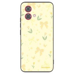 Fekete szilikon tok az alábbi mobiltelefonokra Motorola Moto G84 5G - Honey Blossom