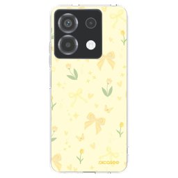 Átlátszó szilikon tok az alábbi mobiltelefonokra Xiaomi Poco X6 - Honey Blossom