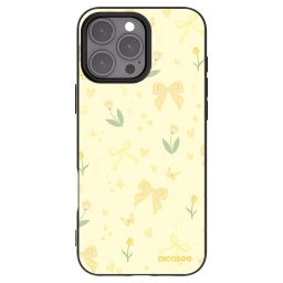 Fekete szilikon tok az alábbi mobiltelefonokra Apple iPhone 16 Pro Max - Honey Blossom
