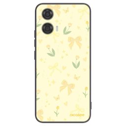 Fekete szilikon tok az alábbi mobiltelefonokra Motorola Moto G24 - Honey Blossom