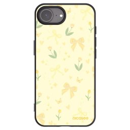 Fekete szilikon tok az alábbi mobiltelefonokra Apple iPhone 16e - Honey Blossom