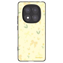 Fekete szilikon tok az alábbi mobiltelefonokra Xiaomi Redmi Note 14 Pro 5G - Honey Blossom