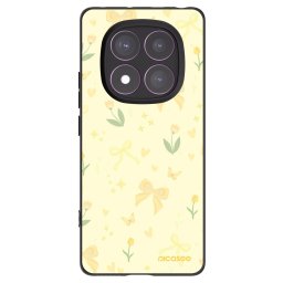 Fekete szilikon tok az alábbi mobiltelefonokra Xiaomi Redmi Note 14 Pro 4G - Honey Blossom