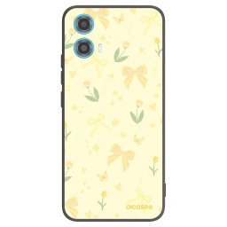 Fekete szilikon tok az alábbi mobiltelefonokra Motorola Moto G34 5G - Honey Blossom